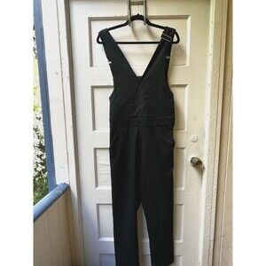 Bridge & Burn Jumpsuit Sz Sm Black Sleeveless Utilitarian Minimalist Academic